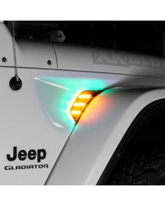 XK Glow XKchrome JEEP Air Vent Light Light RGB + Amber Turn Signal & Running buy in USA