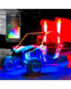 XK Glow XKchrome Advanced App Control LED Whip Light Kit for 4x4 Offroad UTV ATV 2x 48In 2nd Gen buy in USA