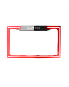 XK Glow Motorcycle License Plate Frame Light w/ Turn Signal - Black buy in USA