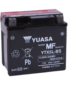 Yuasa YTX5L-BS Maintenance Free AGM 12 Volt Battery (Bottle Supplied) buy in USA