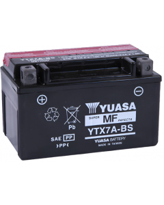 Yuasa YTX7A-BS Maintenance Free AGM 12 Volt Battery (Bottle Supplied) buy in USA