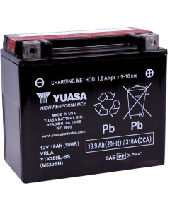 Yuasa YTX20HL-BS High Performance AGM Battery (Bottle Supplied) buy in USA