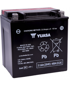 Yuasa YIX30L-BS-PW High Performance Maintenance Free AGM 12 Volt Battery (Bottle Supplied) buy in USA