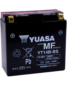 Yuasa YT14B-BS Maintenance Free 12 Volt AGM Battery (Bottle Supplied) buy in USA