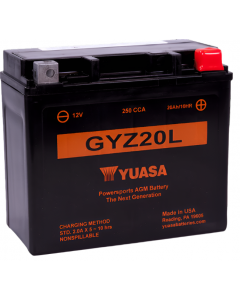 Yuasa GYZ20L High Performance Maintenance Free AGM 12 Volt Battery buy in USA