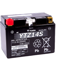 Yuasa YTZ14S Maintenance Free AGM 12 Volt Battery buy in USA