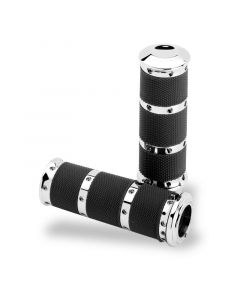 Performance Machine Handle Grip Set- XL Rubber 2K7 - Chrome buy in USA