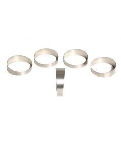 Ticon Industries 4.0in 45 Degree 1.37D/5.48in CLR Loose Radius 1mm Wall Titanium Pie Cuts - 5pk buy in USA