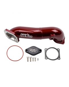 Wehrli 11-16 LML Duramax Passenger Side Upper Crossover Intercooler Pipe Kit - WCFab Red buy in USA