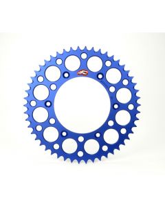 Renthal 18-23 Yamaha YX65 Rear Grooved Sprocket - Blue 420-47P Teeth buy in USA