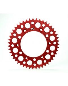 Renthal 96-18 Honda CR250R/CRF150-450R/X/XR 250R/650R Rear Grooved Sprocket - Red 520-48P Teeth buy in USA