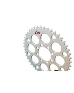 Renthal Barnes Style Rear Sprocket Grooved Silver - 520-46P Teeth buy in USA