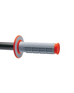 Renthal MX Dual Compound Grips 1/2 Waffle - Grey/ Orange buy in USA