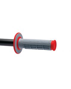 Renthal MX Dual Compound Grips 1/2 Waffle - Grey/ Red buy in USA