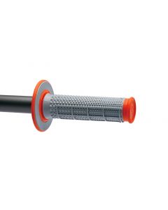 Renthal MX Dual Compound Grips Tapered 1/2 Waffle - Grey/ Orange buy in USA