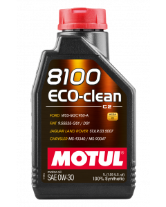 Motul 1L Synthetic Engine Oil 8100 Eco-Clean 0W30 12X1L - C2/API SM/ST.JLR 03.5007 - 1L buy in USA