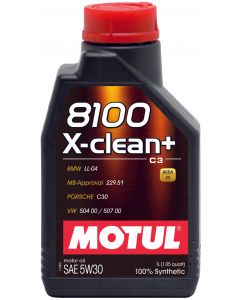 Motul 1L Synthetic Engine Oil 8100 5W30 X-CLEAN - LL04- MB 229.51- 504.00-507.00 buy in USA