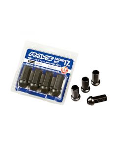 Rays 17 Hex L48 Racing Nut 12x1.5 - Black (4 Pieces) buy in USA