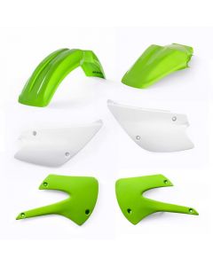 Acerbis 01-13 Kawasaki KX85/100/ 03-06 Suzuki RM100 Plastic Kit - Green/White Original 05 buy in USA