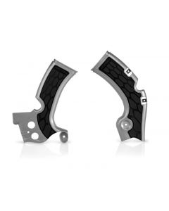 Acerbis 09-18 Kawasaki KX450F Frame Guard X Grip - Silver/Black buy in USA