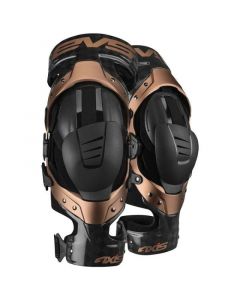 EVS Axis Pro Knee Brace Black/Copper Pair - Medium buy in USA