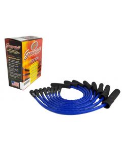 Granatelli 10-14 Ford 6.2L Perf Wire Set w/Inserts/Blue Hi-Temp Jacket/Black Fire Sleeve buy in USA