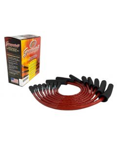 Granatelli 10-14 Ford 6.2L Perf Wire Set w/Inserts/Red Hi-Temp Jacket/Black Fire Sleeve buy in USA