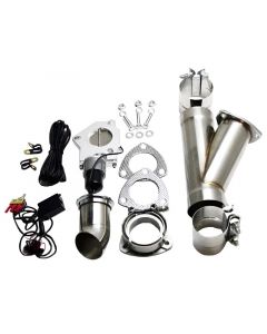 Granatelli 2.25in Stainless Steel Electronic Exhaust Cutout w/Slip Fit/Band Clamp buy in USA