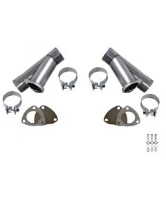 Granatelli 3.0in Stainless Steel Manual Dual Exhaust Cutout Kit w/Slip Fit & Band Clamp buy in USA