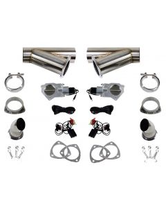 Granatelli 2.25in Stainless Steel Electronic Dual Exhaust Cutout buy in USA