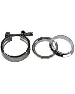 Granatelli 2.5in Mild Steel Mating Male to Female Flanges w/V-Band Clamp buy in USA