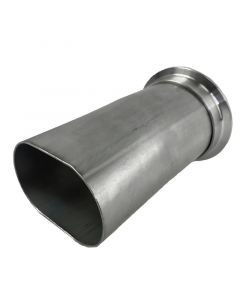 Granatelli 3.0in Round to 3.0in Oval Exhaust Adapter w/V-Band buy in USA