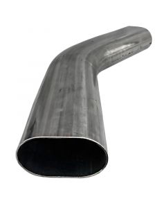 Granatelli 3in Oval Stainless Steel Horizontal 45 Deg Bend 4.5in Bend Radius Tubing buy in USA