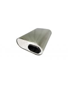 Granatelli 3.0in Inlet 3.0in Outlet 13x9.5x6in Oval Muffler buy in USA