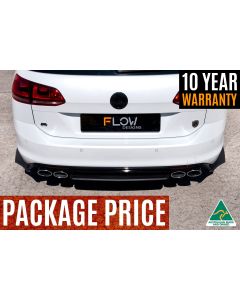 FLOW Designs MK7 Golf R Wagon Full Lip Splitter Set buy in USA