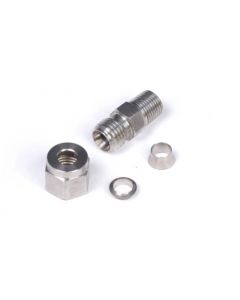 Haltech 1/4in Stainless Compression 1/8in NPT Thread Fitting Kit (Incl Nut & Ferrule) buy in USA