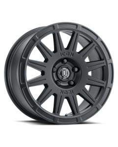 ICON Ricochet 17x8 5x4.5 38mm Offset 6in BS Satin Black Wheel buy in USA