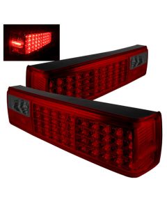 Xtune Ford MUStang 87-93 LED Tail Lights Red Smoke ALT-ON-FM87-LED-RS buy in USA