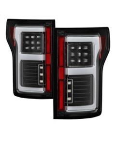 Spyder 15-18 Ford F-150 Light Bar LED Tail Lights (w/Blind Spot) - Black (ALT-YD-FF15015BS-LBLED-BK) buy in USA