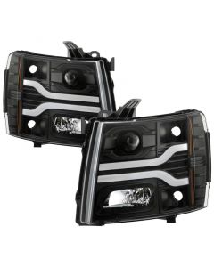 Spyder Chevy Silverado 1500 07-13/2500HD/3500HD 07-14 LED Black PRO-YD-CS07V3PL-BK buy in USA