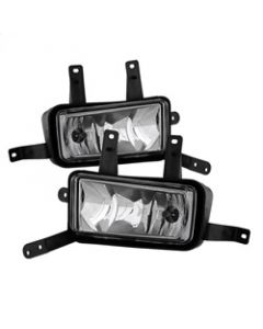 Spyder Chevy Suburban Tahoe 2015-17 OEM Fog Lights W/Chrm trim Cover and Switch Clear FL-CTAH15-C buy in USA