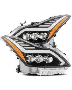 AlphaRex 08-13 Infiniti G37 NOVA LED Projector Headlights Plank Style Design Gloss Black buy in USA