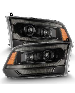 AlphaRex 09-18 RAM 1500 PRO-Series Proj Headlights Alpha-Black w/Sequential Signal & Top/Middle DRL buy in USA