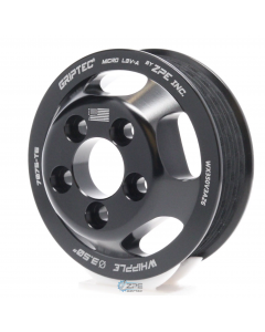 3.50' 6 Rib ZPE GripTec® Whipple 5 Bolt L3V-A Black Pulley Only buy in USA