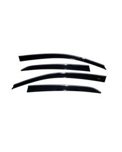 AVS 18-22 Honda Accord Ventvisor Low Profile Window Deflectors 4pc - Smoke w/Chrome Trim buy in USA