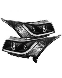 Spyder Chevy Cruze 11-14 Projector Headlights Light Tube DRL Blk PRO-YD-CCRZ11-LTDRL-BK buy in USA