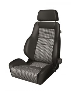 Recaro Classic LS Seat - Black Leather/Pepita Fabric buy in USA