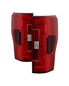 Spyder 17-18 Ford F-250 SD (w/Blind Spot Sensor) LED Tail Lights - Red Clr (ALT-YD-FS17BS-LED-RC) buy in USA