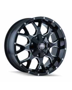 Mayhem 8015 Warrior 20x10 / 6x135 BP / -25mm Offset / 106mm Hub Black w/ Milled Spokes Wheel buy in USA