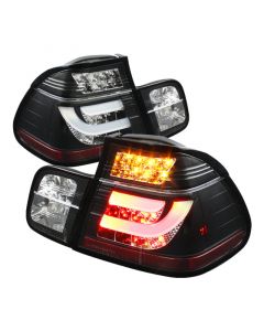 Spyder BMW E46 3-Series 99-01 4Dr Light Bar Style LED Tail Lights Black ALT-YD-BE4699-4D-LBLED-BK buy in USA